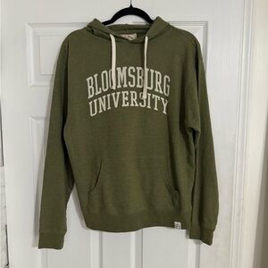 Sz M Bloomsburg University Olive Green Hoodie
